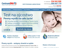 Tablet Screenshot of centrumdna.pl